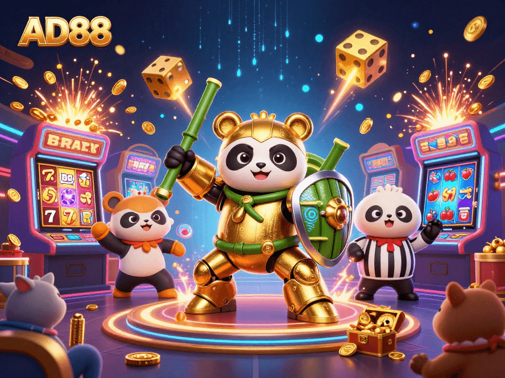 Players can enjoy thrilling games at AD88's vibrant casino, complete with exciting jackpots.