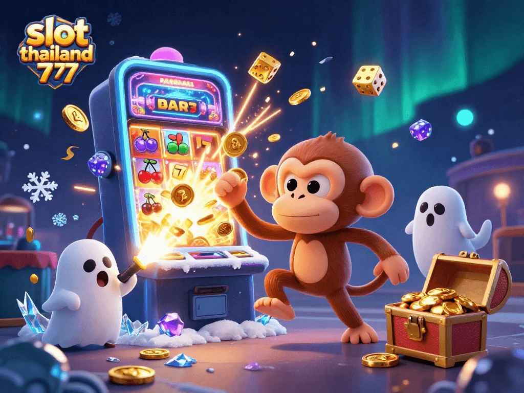 Experience exciting games at slot thailand 777 with colorful casino elements and dynamic characters.