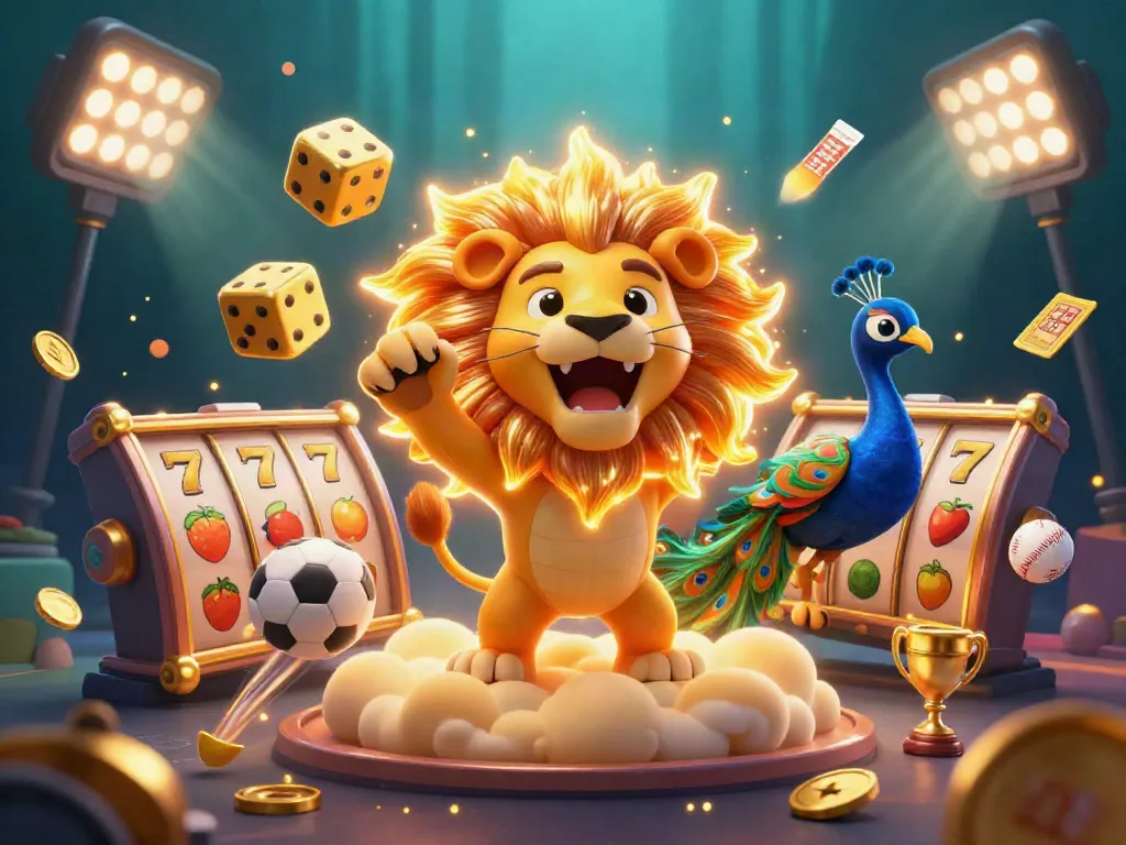 Win jackpots and thrill with slot online in this dynamic casino-themed 3D illustration.