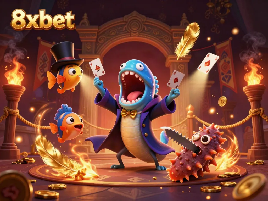 Experience thrilling gameplay and magic at 8xbet with vibrant characters and casino elements.