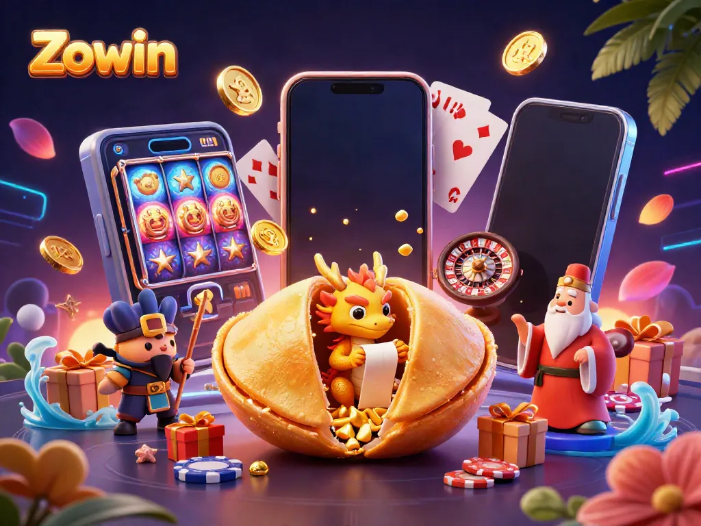 Engage with exciting Zowin casino games featuring colorful slots and dynamic characters.
