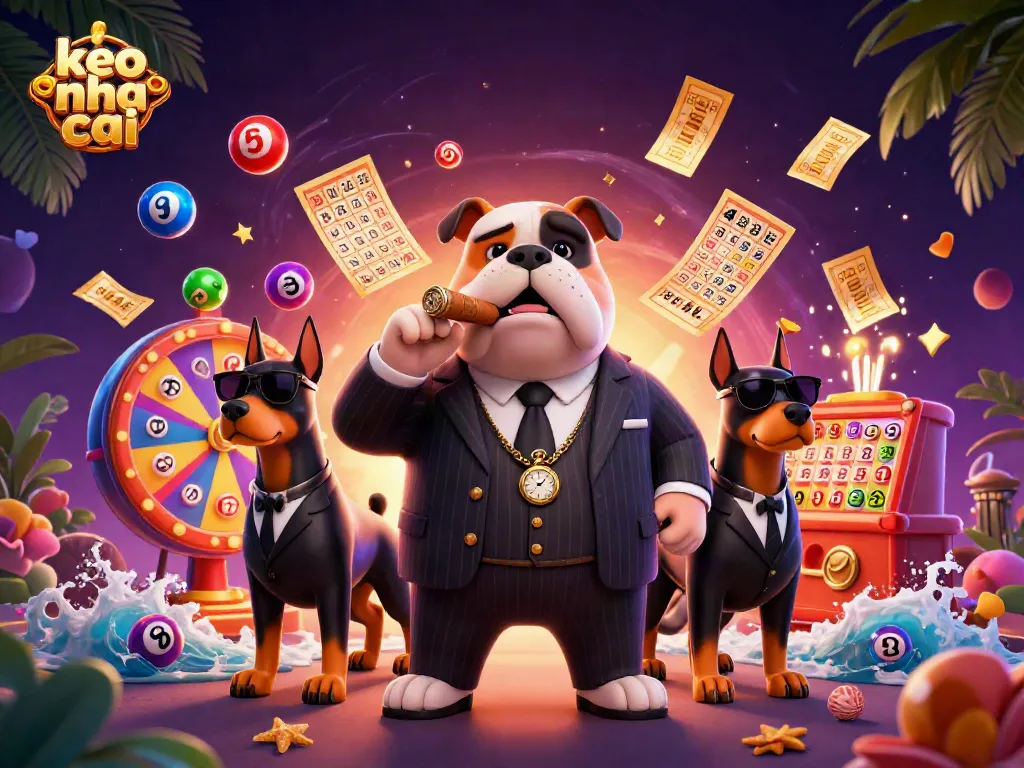 Engage with keo nha cai in a vibrant 3D illustration featuring dynamic elements and exciting characters.