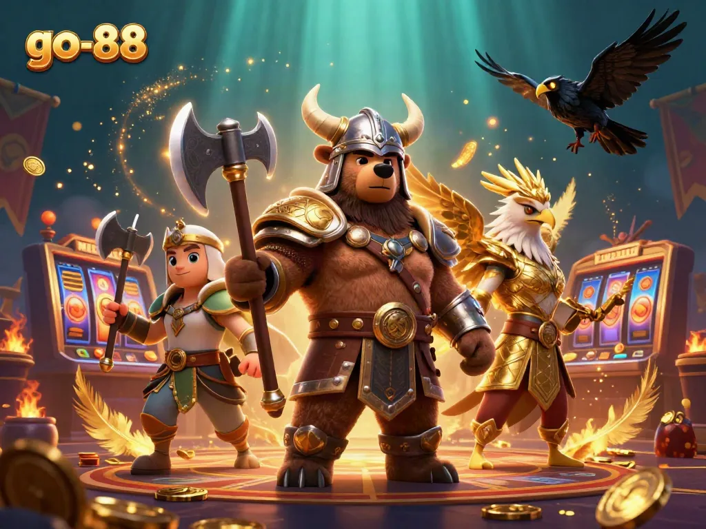 Win big with exciting games at go-88 featuring vivid Viking characters and casino elements.