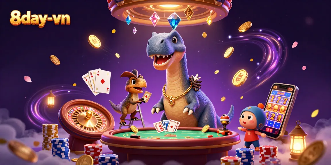 Win big with 8day-vn in this vibrant, action-packed casino scene featuring thrilling games.