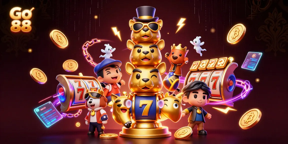 Engage and win with Go 88's vibrant online casino experience featuring dynamic slots and crypto elements.