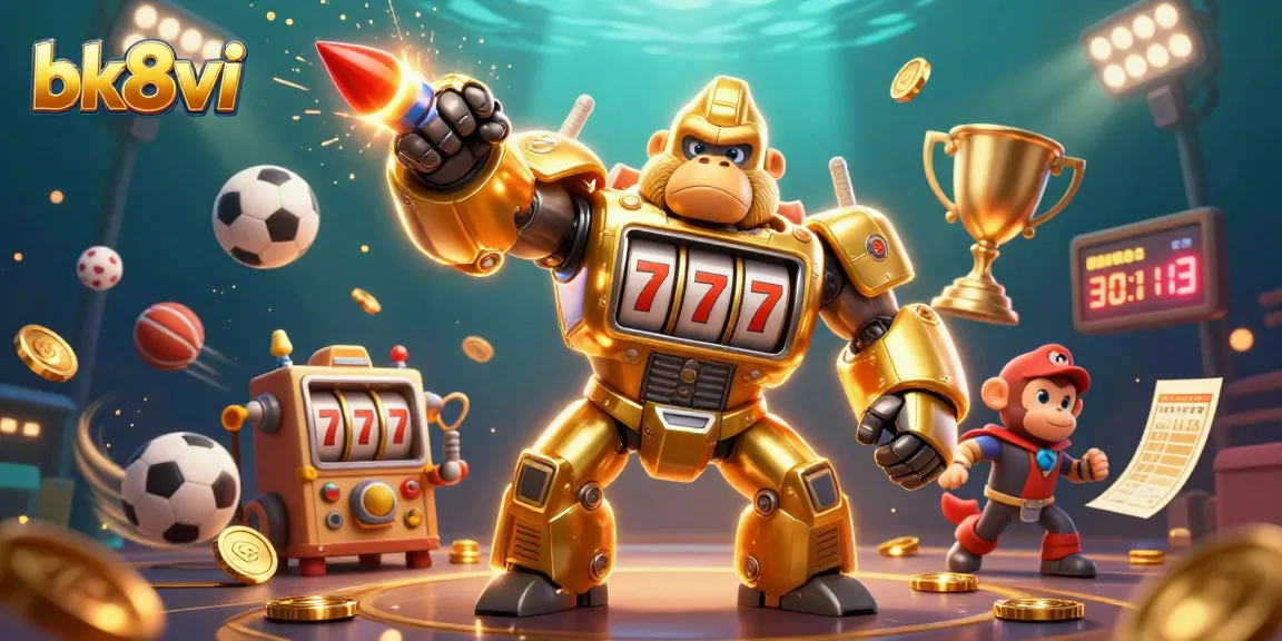 Experience thrilling gaming action at bk8vi with dynamic 3D characters and immersive casino elements.