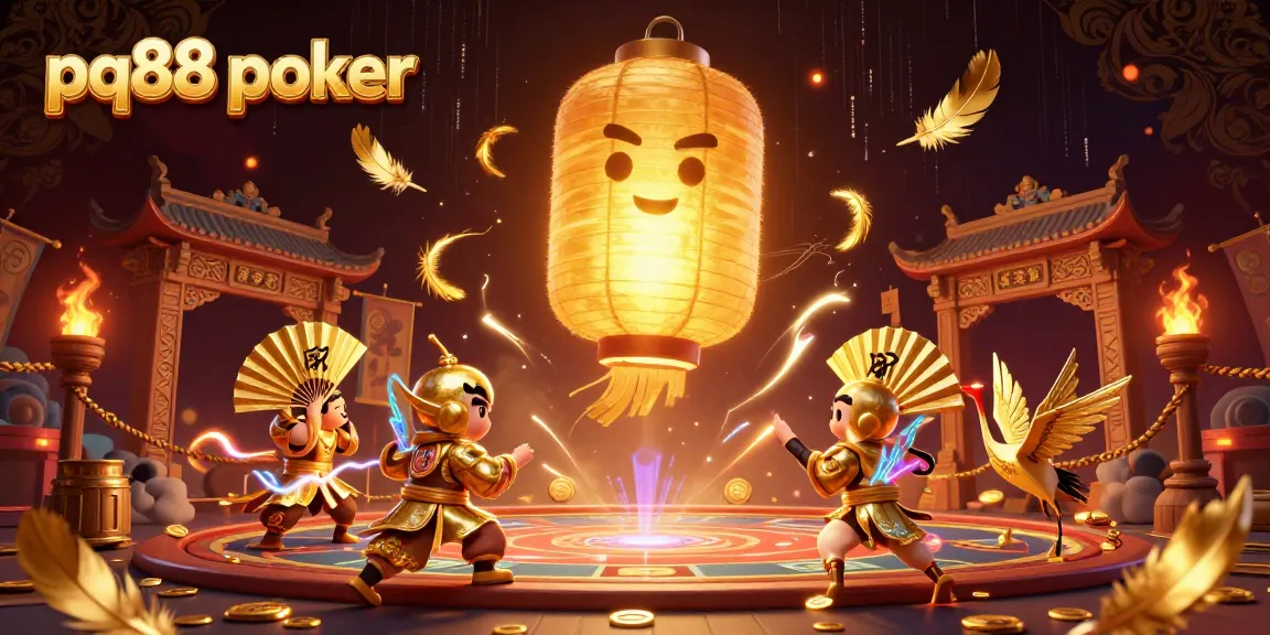 Experience the thrill of pq88 poker at a vibrant night market casino scene with dynamic elements.