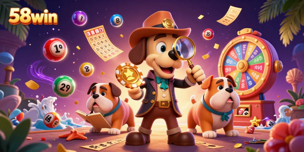Join the excitement at 58win with a vibrant casino-themed illustration capturing high-stakes gaming action.
