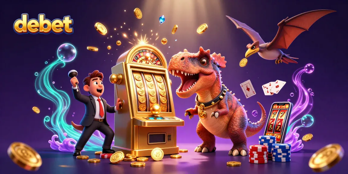 Experience debet with a dynamic scene of animated casino action, showcasing jackpot excitement and thrilling gaming