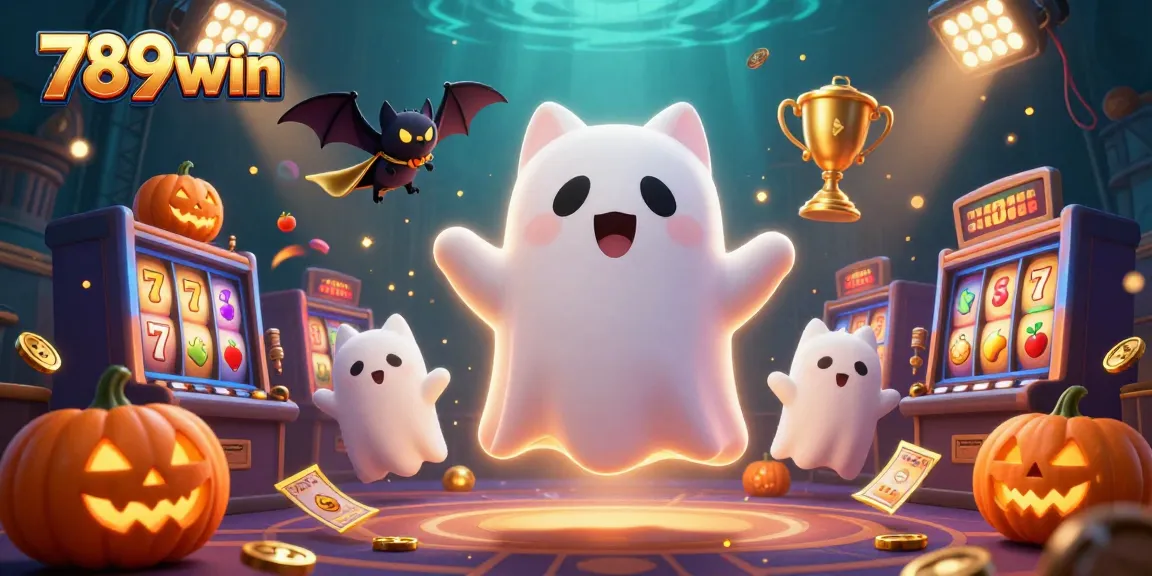 Engage with thrilling gaming scenes featuring the 789win ghost cat and casino elements.