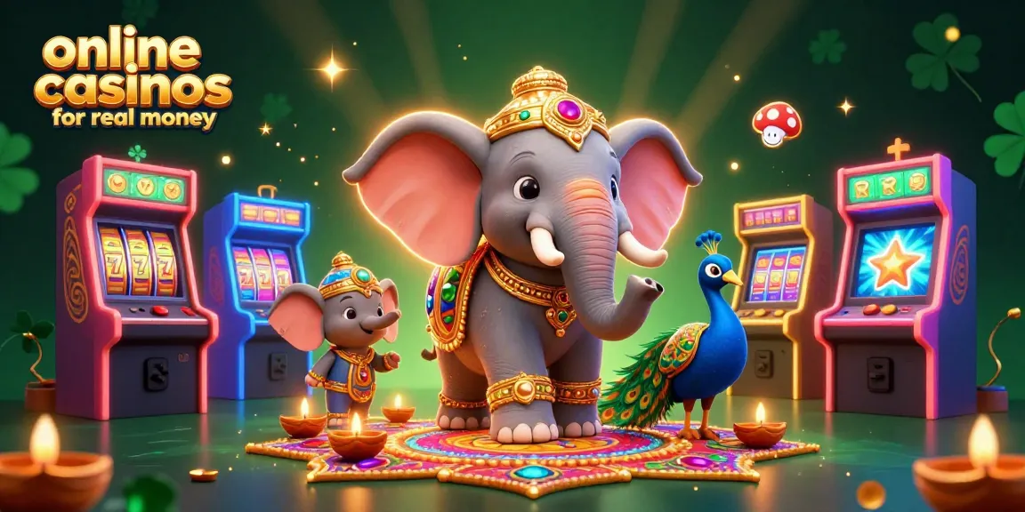 Experience the thrill of online casinos for real money with vibrant 3D characters and gaming elements.