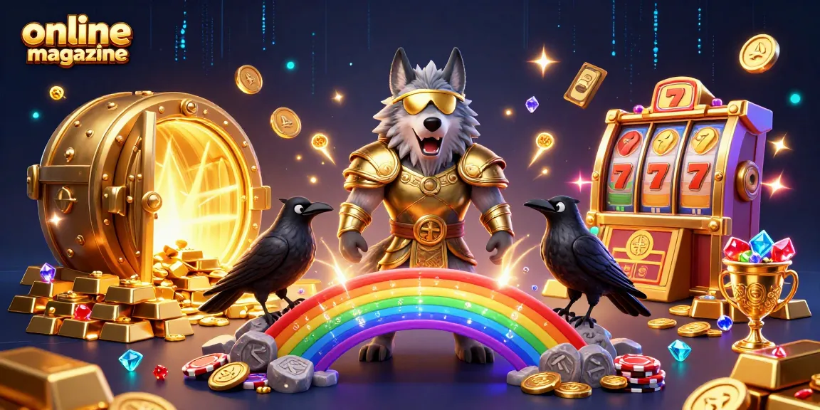 Engage with the vibrant world of online magazine casino gameplay featuring a Norse-inspired scene.