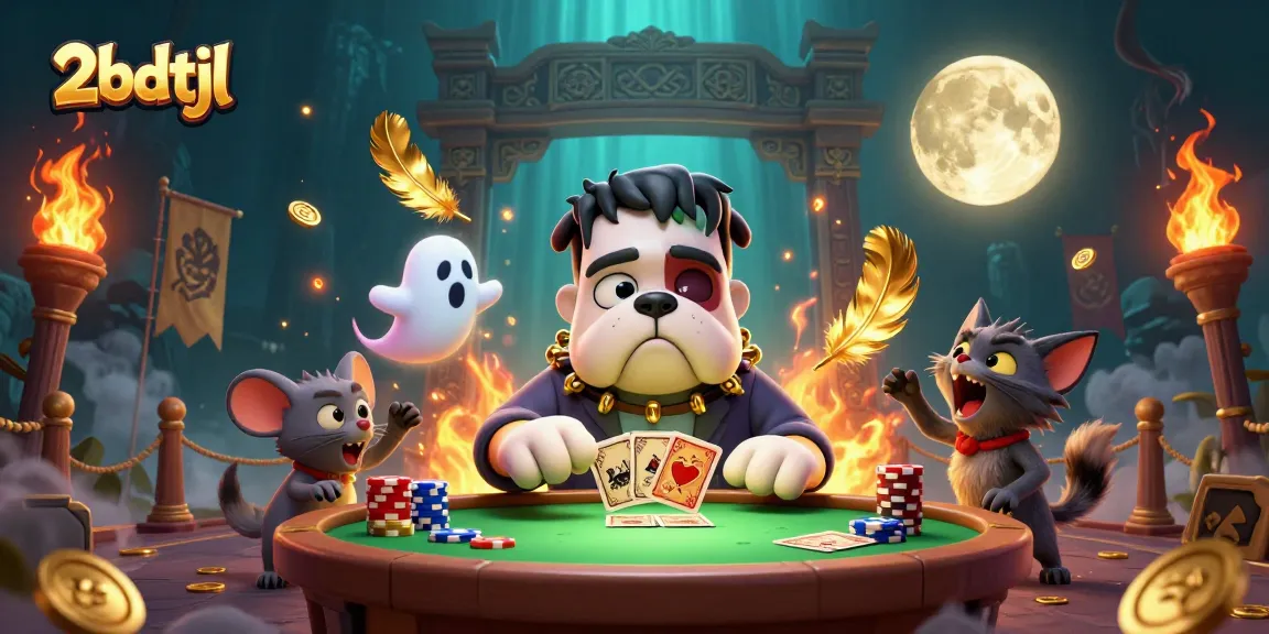 Engage in thrilling gameplay at 2bdtjl with a vibrant 3D casino illustration featuring unique characters.