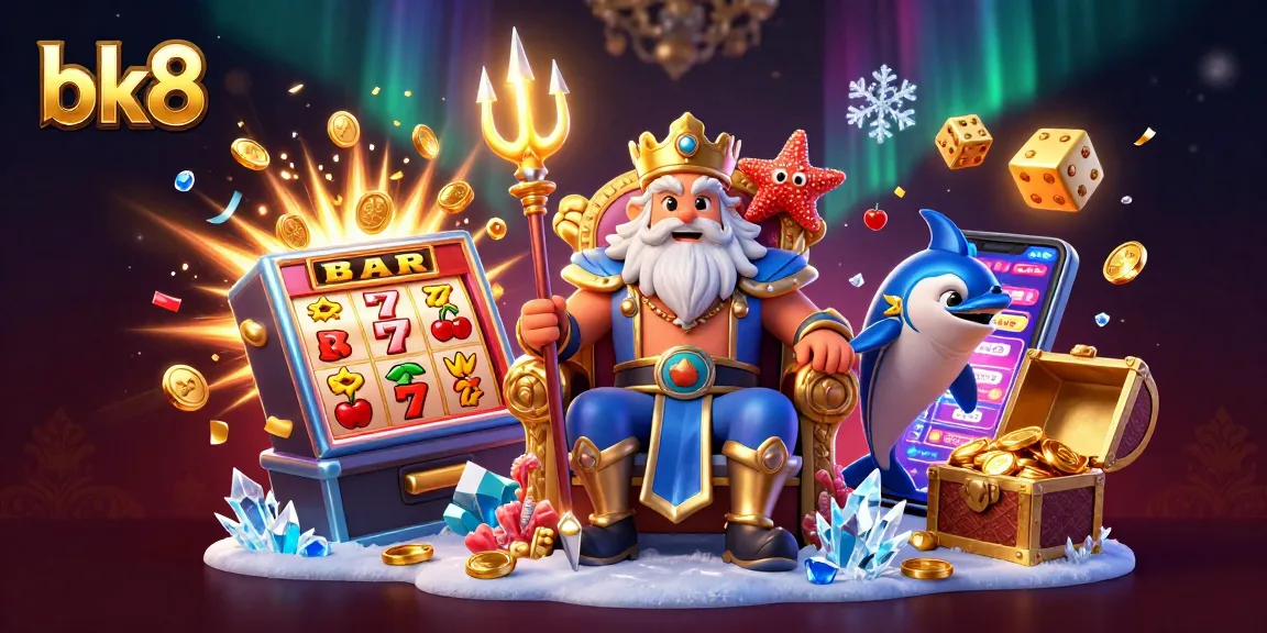 Experience thrilling jackpots at bk8 with vibrant slots and casino elements captivating gamblers.